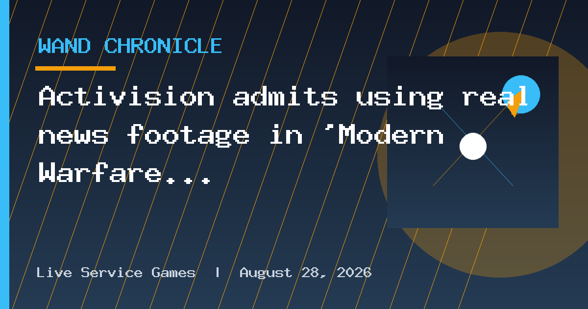 Activision admits using real news footage in 'Modern Warfare 4' cutscene