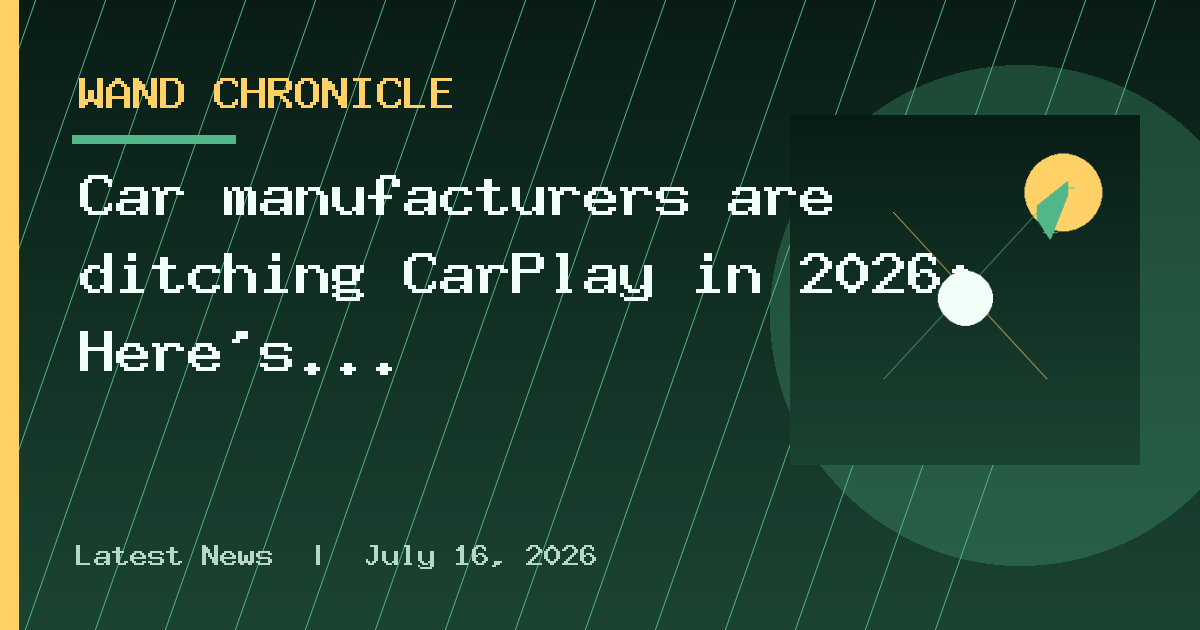 Car manufacturers are ditching CarPlay in 2026: Here's why