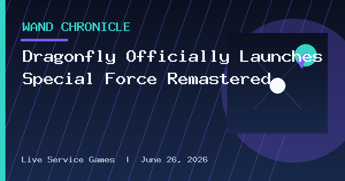 Dragonfly Officially Launches Special Force Remastered