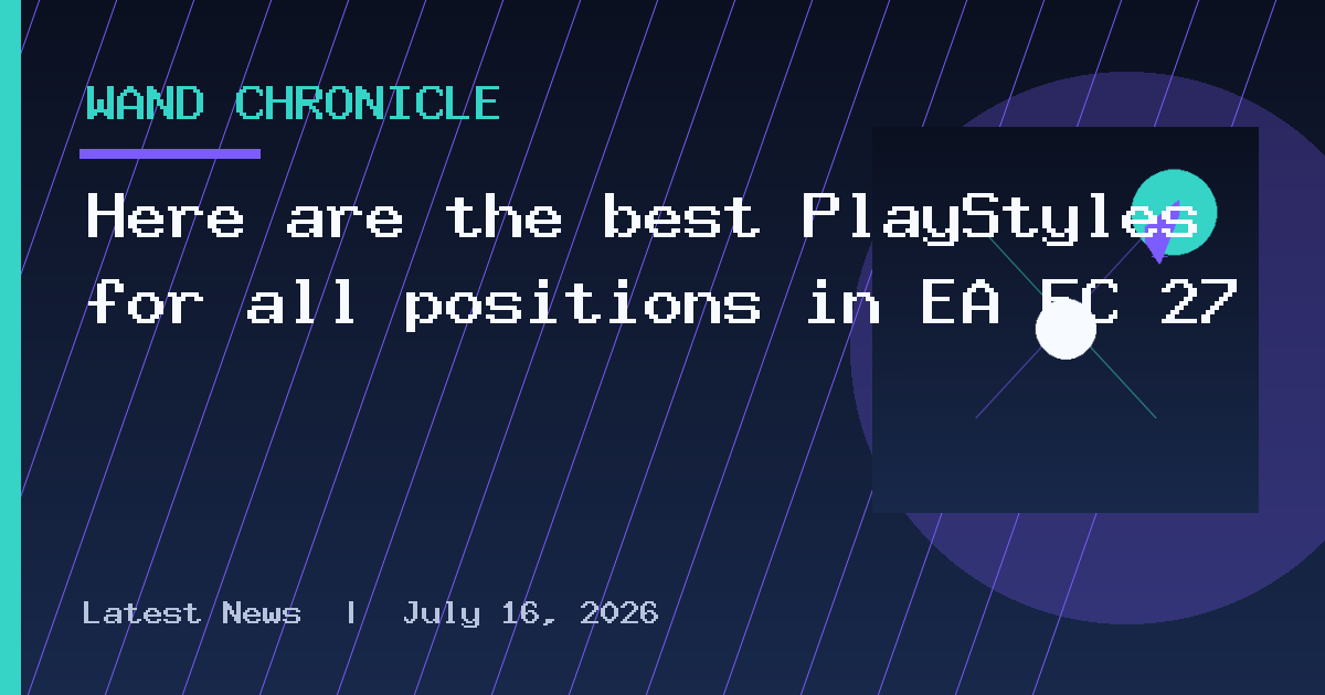 Here are the best PlayStyles for all positions in EA FC 27