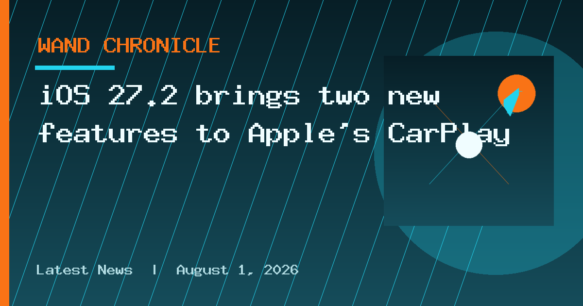 iOS 27.2 brings two new features to Apple's CarPlay