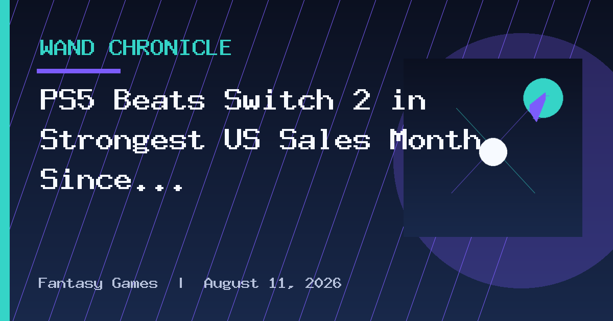 PS5 Beats Switch 2 in Strongest US Sales Month Since May 2025