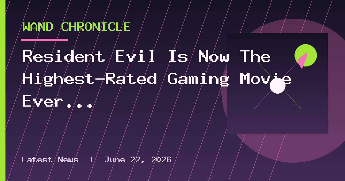 Resident Evil Is Now The Highest-Rated Gaming Movie Ever