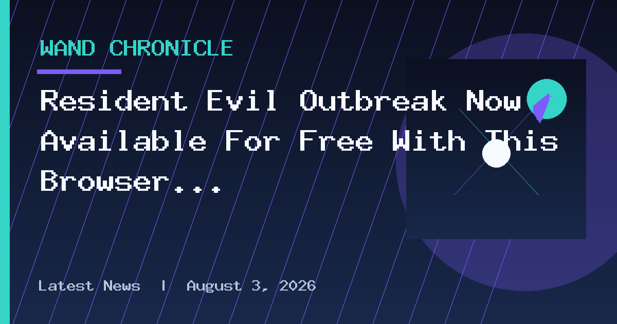 Resident Evil Outbreak Now Available For Free With This Browser Decomp