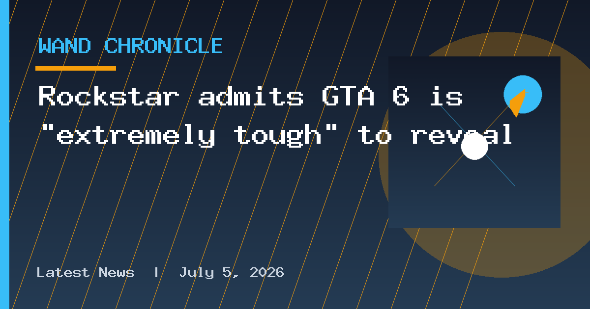 Rockstar admits GTA 6 is “extremely tough” to reveal