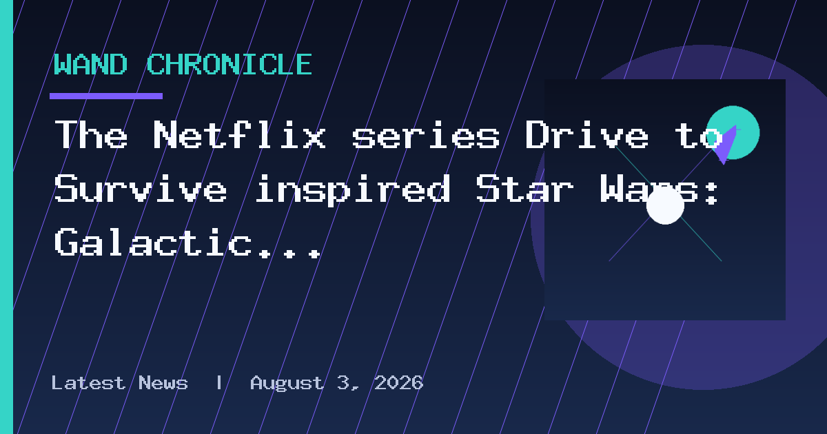 The Netflix series Drive to Survive inspired Star Wars: Galactic Racer