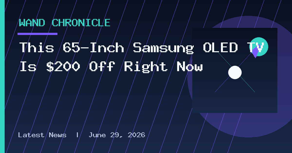 This 65-Inch Samsung OLED TV Is $200 Off Right Now