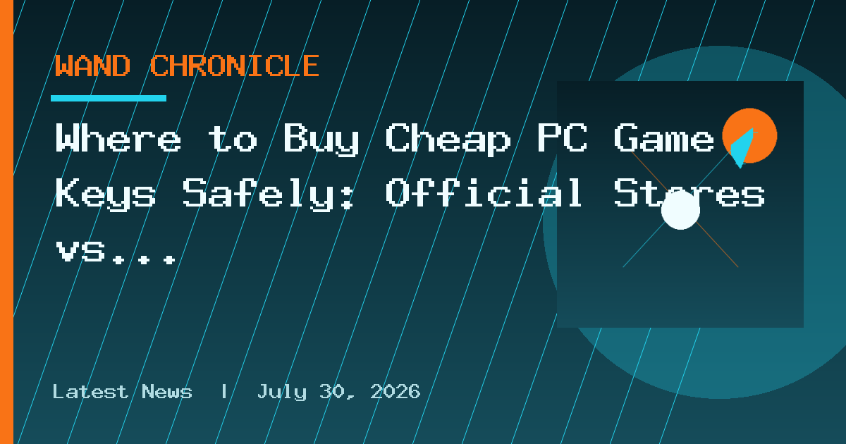 Where to Buy Cheap PC Game Keys Safely: Official Stores vs. Price Aggregators